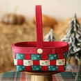 thumbnail image 6 of JoyMoreHome Christmas Baskets for Gifts Hand-Woven Storage Baskets with Handle, Xmas Tote Basket for Holiday Decorative Present Storage, 6 of 6