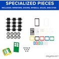 thumbnail image 4 of Play Platoon 1100 Piece Building Bricks Play Set 10 Classic Colors Bricks Includes Wheels Tires Axles Windows & Door Pieces- Classic, 4 of 5