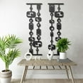 thumbnail image 5 of Black and White Mid Century Modern Metal Wall Art, 5 of 8