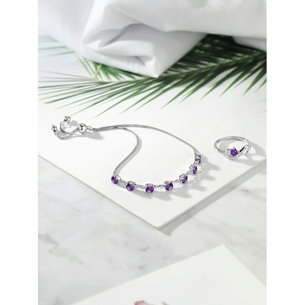 925 STERLING SILVER fashion STONE BRACELET RING & PENDANT SET