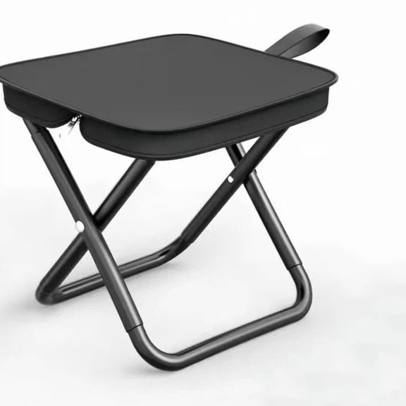 Foldable Single Sofa Stool with Soft Oxford Fabric Seat, Compact Couch Chair with Non-Slip Feet, Portable Indoor Outdoor Seating for Small Spaces