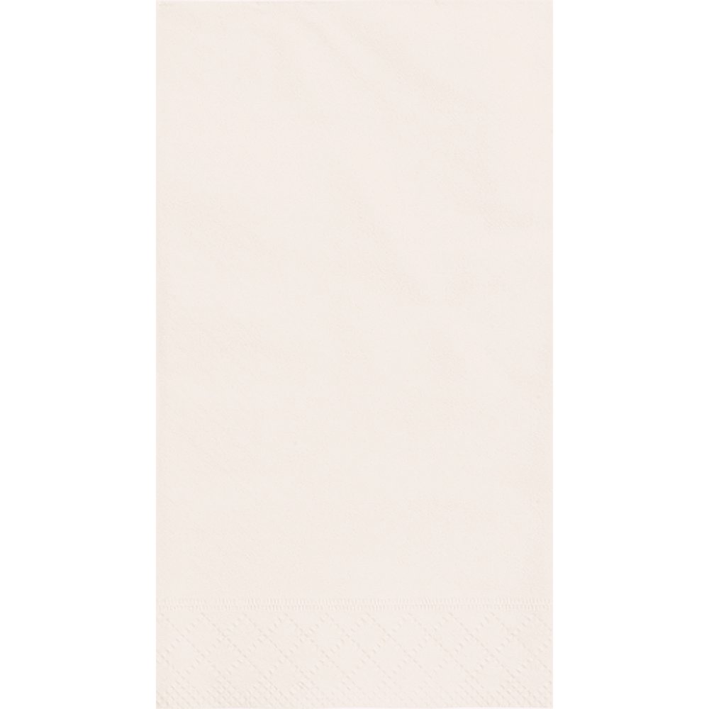 Paper Guest Napkins, 7.75 x 4.5 in, Ivory, 20ct