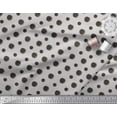 thumbnail image 3 of Soimoi Moss Georgette Fabric Dots Dots Print Fabric by Yard 42 Inch Wide, 3 of 3