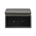 thumbnail image 6 of Linon Elta Rectangle Storage Ottoman, Gray Faux Leather, 6 of 10