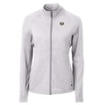 thumbnail image 2 of Women's Cutter & Buck Heather Gray North Carolina Tar Heels Vault Adapt Eco Knit Heather Recycled Full-Zip Jacket, 2 of 3