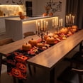 thumbnail image 5 of Table Runner Jack O Lantern Printed Single Piece for Halloween Home Dining Decor, 5 of 6