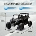 thumbnail image 4 of Xuanlur 24V 7AH 2 Seater Ride on Toys for Big Kids w/ 20" Large Seat, Remote Control, Bluetooth, 2X200W Powerful Motors, MP3, Lights, Power Car Wheels for Boys Girls, Black, 4 of 8