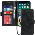 thumbnail image 1 of czcpp-Phone Case for iPhone Xs MAX Wallet Case,[RFID Blocking] Premium Leather Credit Card Holder Magnetic Flip Kickstand Wallet Case for iPhone Xs MAX -Black, 1 of 4