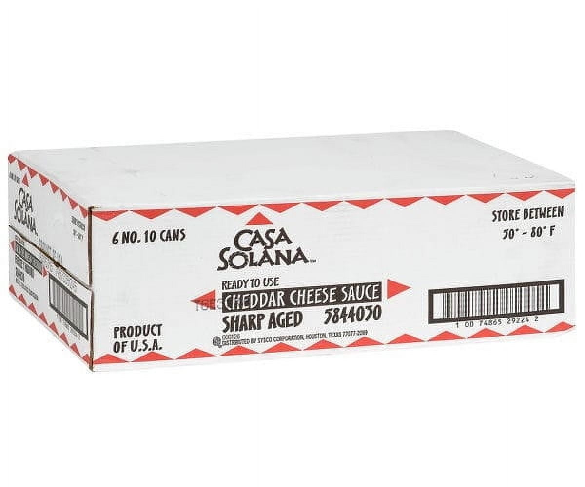 Casa Solana Aged Cheddar Cheese Sauce 2.84L/96 oz - Bulk Size, 6/Case -  Walmart.com