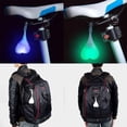 thumbnail image 4 of Luz trasera de bicicleta Luces de bola de bicicleta Flash LED Luz trasera de seguridad nocturna Impermeable Silicona Advertencia trasera Ciclismo nocturno Luz de fondo Colorido, 4 of 5