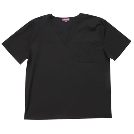 

Tropi Men s Scrub Top Uniforms for Men (Large Black)