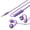 3.5mm purple, variant on Clip-On Wired Earbuds, Over-Ear Headphones, Ergonomic Sports Earphones for Running Gym Workout, Universal