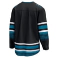 thumbnail image 3 of Men's Fanatics Black San Jose Sharks Alternate Premier Breakaway Jersey, 3 of 3