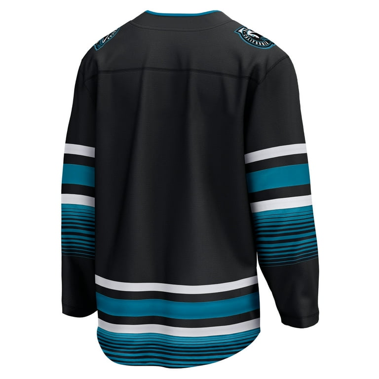 Men's Fanatics Black San Jose Sharks Alternate Premier Breakaway