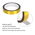 thumbnail image 4 of Uxcell Gold Tone Metalized Tape 0.8" x 55 Yards Decor Tape for DIY, 4 of 6