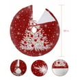 thumbnail image 7 of Red Christmas Tree Christmas Tree Skirt 36 Inches Large Christmas Skirt Tree, Winter Balls Snowflake Xmas Tree Tree Skirt Christmas Decorations for Fireplace Party Holidays Indoor Outdoor, 7 of 7
