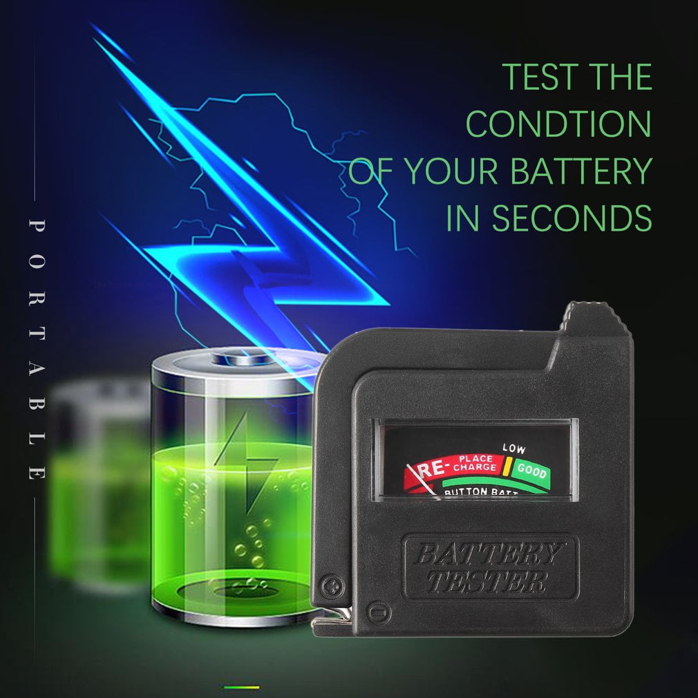 Details about   Battery Volt Tester Checker Universal Button Cell Battery Tester AA/AAA/C/D/9V 