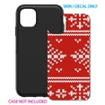 thumbnail image 2 of DistinctInk Custom SKIN / DECAL compatible with OtterBox Symmetry for iPhone 11 Pro (5.8" Screen) - Red White Ugly Christmas Sweater - Christmas All Year, 2 of 5