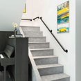 thumbnail image 4 of Handrail,30cm Black Stair Handrail,Stair Handrail,Industrial Wind Iron Pipe Retro Guard Bar Stair Handrail,for Stairs,Walls,Loft,Hallway, 4 of 5