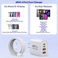 thumbnail image 4 of Cargador Dazana de 40 W USB C a C, cable de 10 pies para iPhone 16/15 Pro, 4 of 7