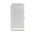 thumbnail image 5 of MoDRN Glam 6 Drawer Dresser, Bianca White with Satin Brass, 5 of 9