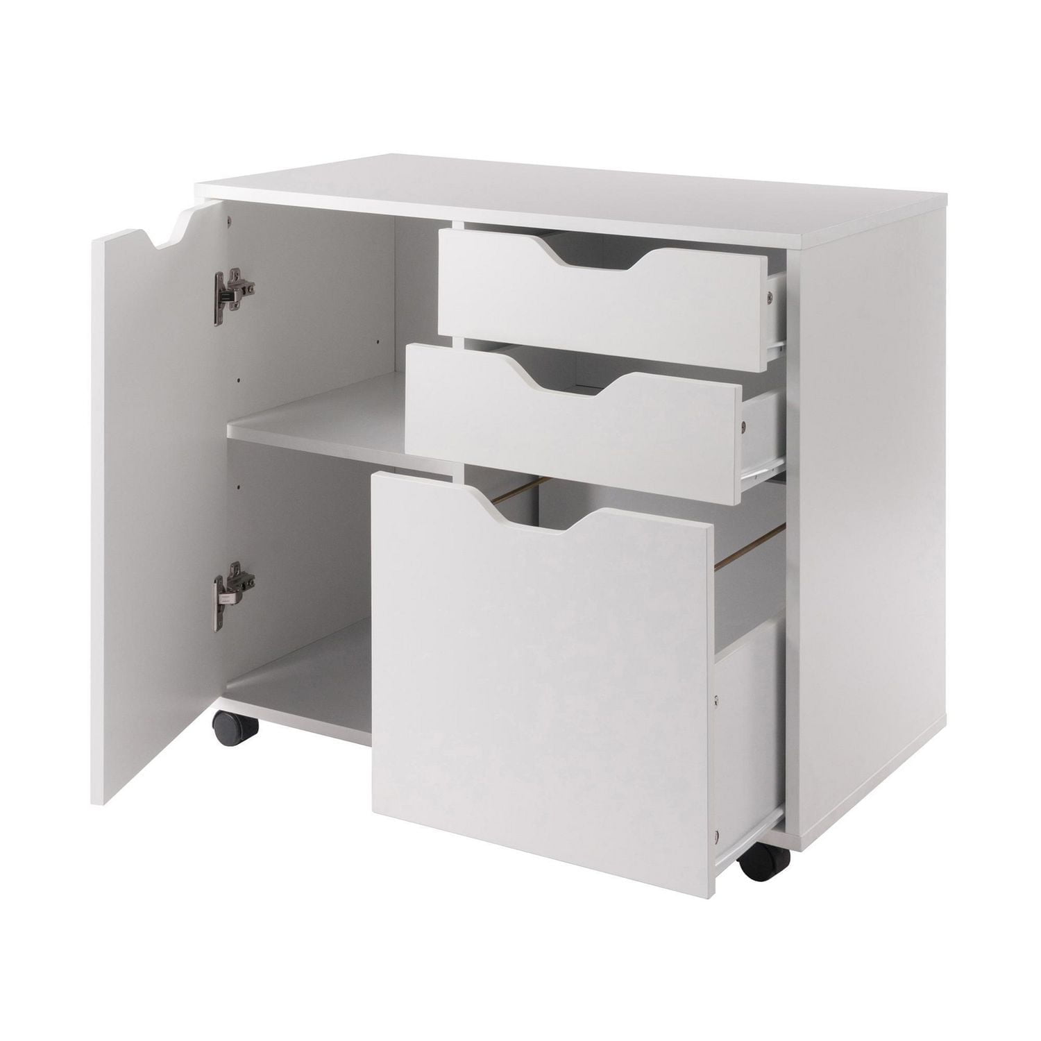Halifax 2 Section Cabinet - White
