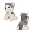 thumbnail image 3 of 25 cm simulación encantador animales lindos muñecos de peluche suave perro pequeño juguetes de peluche decoración del hogar Husky juguete sentado altura 25 cm, 3 of 9