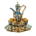 thumbnail image 4 of European Set Metal Glass Jug Set Home Decor with Cups Tray turkish Teapot Set Luxury Serving Tea Set for Living Party Wedding, 4 of 8