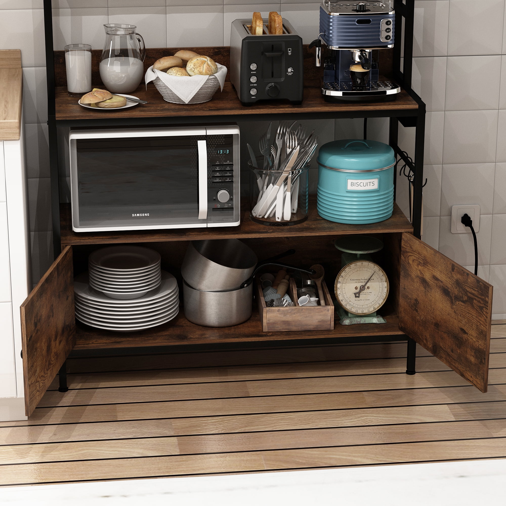 🔥 HYPERACK ™️ Stainless Steel Rack Kitchen Rack Storage Rack Shelf Rak  Dapur Rak Besi Microwave rack – Hyperack