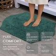 thumbnail image 5 of HOME WEAVERS Waterford Collection Cotton Tufted Bath Rug, 21" x 34", Bottle Green, 5 of 6