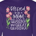 thumbnail image 4 of Inktastic Blessed to Be a Mom, Grandma, and Great Grandma Pink Flowers Long Sleeve T-Shirt, 4 of 5