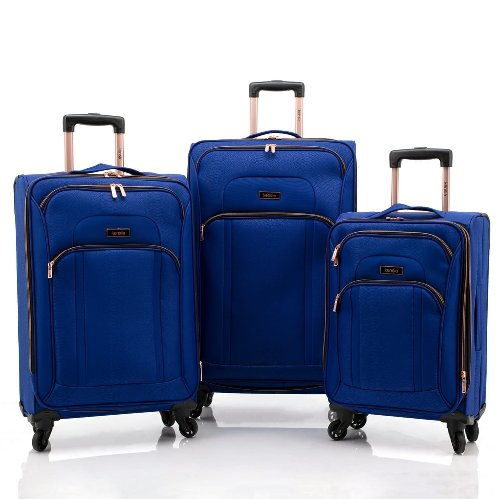 Kensie kensie Emma 3 Piece Softside Expandable Spinner Luggage Set