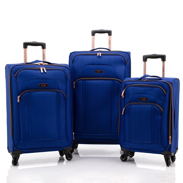 Kensie kensie Emma 3 Piece Softside Expandable Spinner Luggage Set
