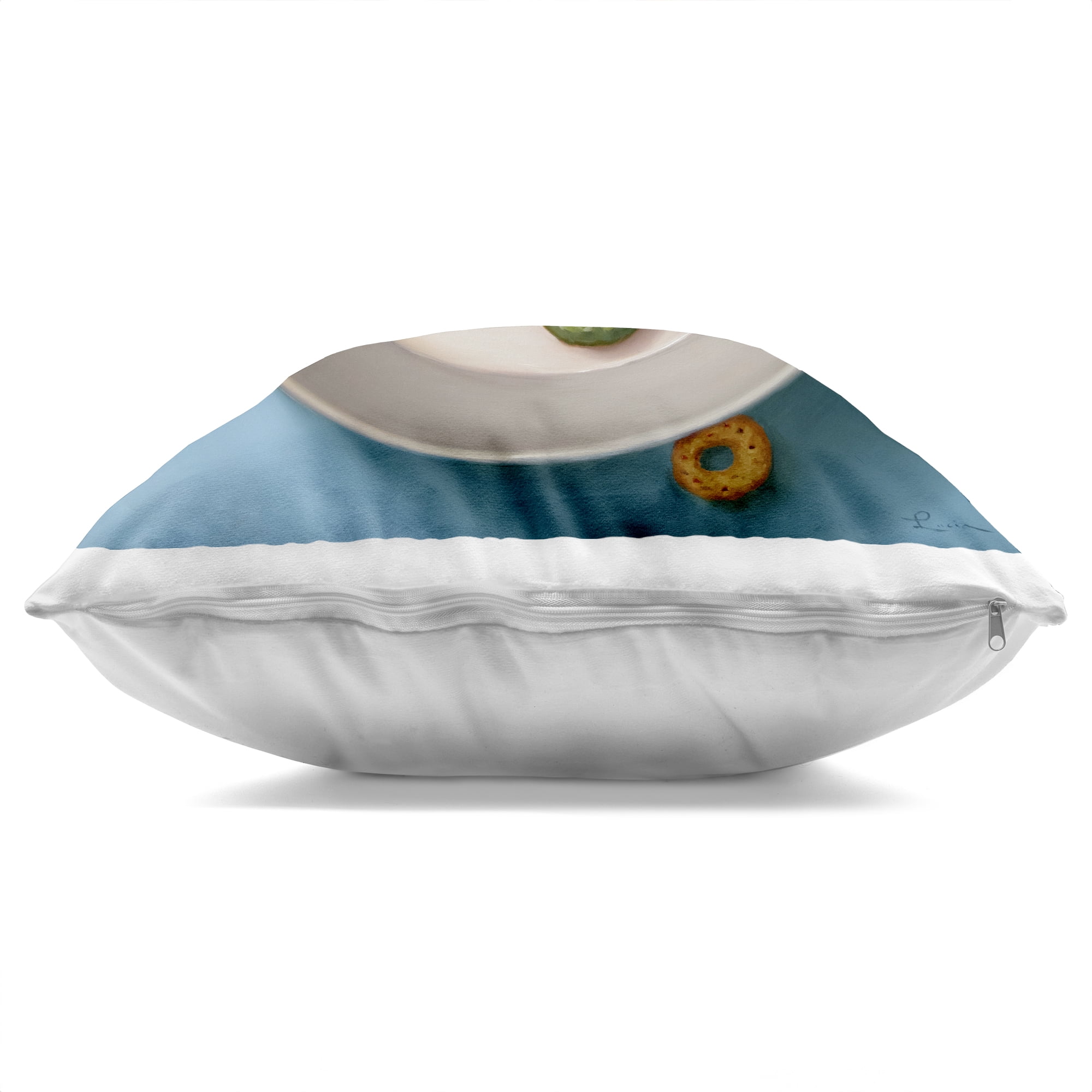 Stupell Industries Morning Dunk Cereal Mouse Decorative Printed Throw Pillow, design by Lucia Heffernan