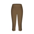 thumbnail image 4 of Jxximdong Leggings for Women Leggings For Women High Waisted Cutout Yoga Lightweight Cozy Cropped Pants Solid Soft Pajams Pants Brown XL Yoga Pants, 4 of 4