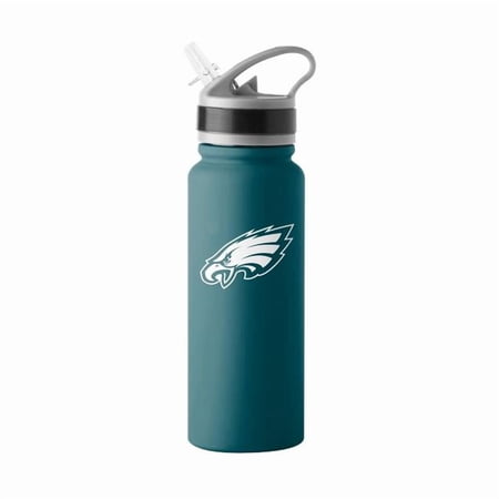 Logo Brands 624-S25UFTB-8 Philadelphia Eagles Logo 25 oz Stainless Single Wall Flip Top Bottle