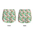thumbnail image 3 of Balery Flamingo And Monstera Pantalones cortos deportivos para mujer con forro y dos bolsillos, elásticos, para entrenamiento, gimnasio, yoga-XX-Large, 3 of 7
