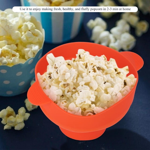 Collapsible Popcorn Bucket,Red Silicone Microwave Popcorn Silicone Popcorn Bucket Microwave Popcorn Bucket Custom Engineered