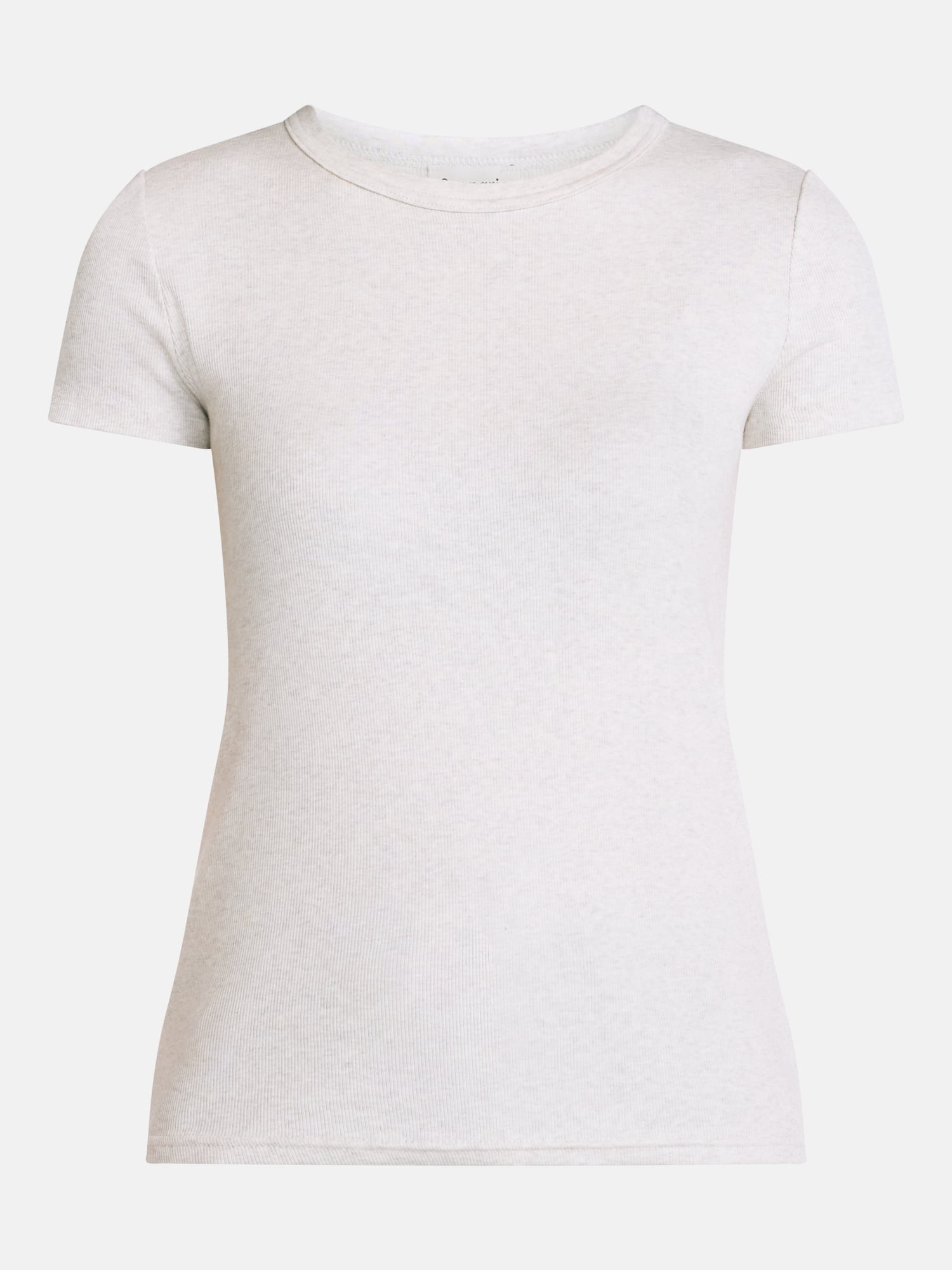 Scenario Women's Rib Tee with Short Sleeves, Sizes XS-XXXL