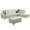 White#2, variant on 103 Inch Modular Sectional Sofa, MLKHFAP Faux Leather L Shaped 6 Seats Sofa with Storage Ottoman, Extra Headrests, Sectional Couches Furniture for Living Room, Apartment, White