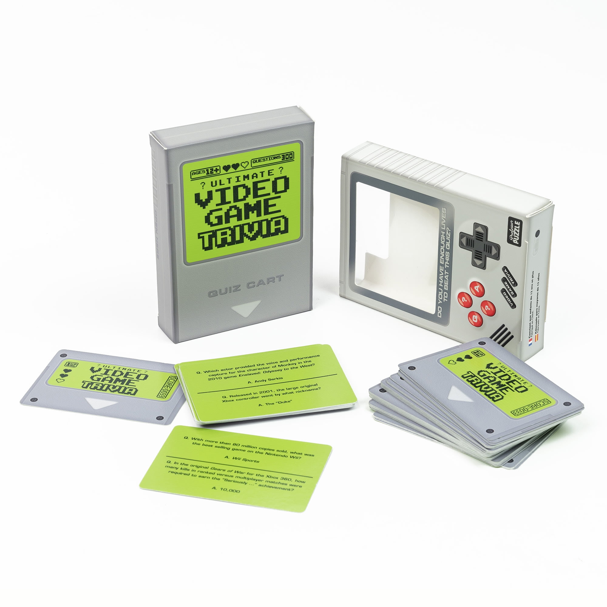Professor Puzzle: Ultimate Video Game Trivia - Party Game, 300 Questions About All Things Gaming, Do You Have Enough Lives to Beat This Quiz, Ages 12+