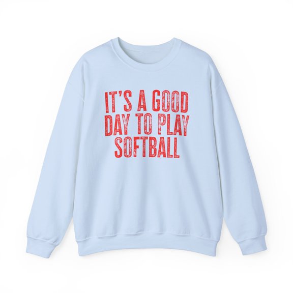Softball Sweatshirt Gifts Crew Neck Shirt Long Sleeve Unisex