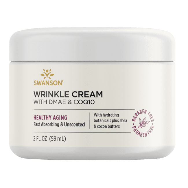 Swanson Wrinkle Cream With Dmae and Coq10 2 fl oz Cream