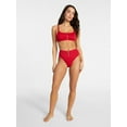 thumbnail image 3 of Time and Tru Women's and Women's Plus Size Compression Zipper Bikini Top, Sizes XS-3X, 3 of 5