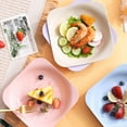 thumbnail image 3 of Bxaolu Serving Tray for Entertaining, Serving Platters for Snacks, Fruit, Cookies, Dessert, Reusable Plastic Trays for Serving Food and Pantry Organization, 7.8in, Beige, 3 of 9