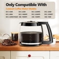 thumbnail image 2 of 14 Cup Coffee Pot Replacement,Cuisinart Coffee Pot Replacement Maker Models DCC-3200, DCC-2200, DCC-2200RC, DCC-2600, DCC-2800, DCC-3200FR, CBC-7200PC, DCC-1800FR,Glass Coffee Pot, 2 of 7