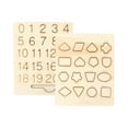 thumbnail image 2 of WLOELOEW brown Wood For Practicing Number And Shape Double-Sided Number And Shape Drawing Tools Learning To Write Number And Shape Educational Toys Gifts, 2 of 6