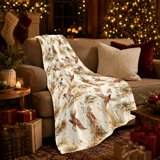 Hunting Dogs Patterns Hunting Dogs Pheasants Rustic Field Scene, Cozy Pet Portrait Pattern ...