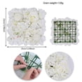 thumbnail image 4 of Artificial Flower Wall Panels for Wedding Backdrop Party Decor, 13x13 Inch Reusable Silk Floral Arrangement with Hydrangeas and Roses for Bridal Shower Photo Booth Home G, 4 of 6