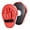 red, variant on NCQ Boxing Curved Focus Punching Mitts- Leatherette Training Hand Pads Karate Muay Thai Training Gloves with Adjustable Strap